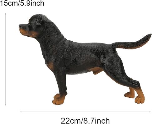 Rottweiler Model Desktop Ornaments محاكاة زخرفة هدية حفيدية لطيفة ومثيرة للاهتمام in Kuwait