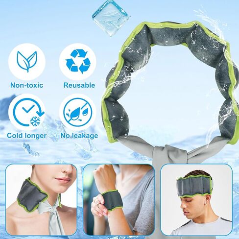 Cooling Wrap Neck Cooling Scarf Keeps Cool in Summer, Comfortable and Breathable Neck Cooler Suitable for Women Men Indoor Outdoor Sports or Activities, Remove Hot Flashes, Relief for Neck Swelling in Saudi Arabia