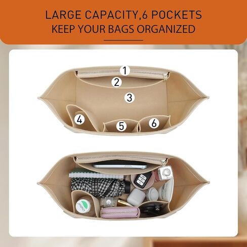 2Sets Bag Strap and Organizer Compaitible with Le Pliage Small Bags, Felt Lightweight Tote Bag Organizer Insert, Anti-Slip Adjustable Punch-Free Purse Straps Replacement Crossbody in Saudi Arabia