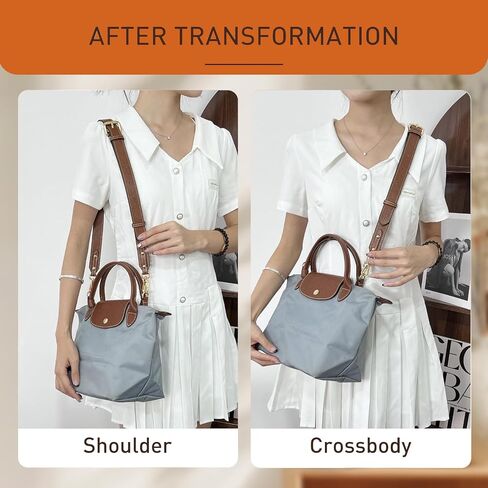 2Sets Bag Strap and Organizer Compaitible with Le Pliage Small Bags, Felt Lightweight Tote Bag Organizer Insert, Anti-Slip Adjustable Punch-Free Purse Straps Replacement Crossbody in Saudi Arabia