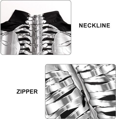 Halloween Skeleton Bodysuit for Womens Skeleton Cosplay Onesie Costumes in Saudi Arabia