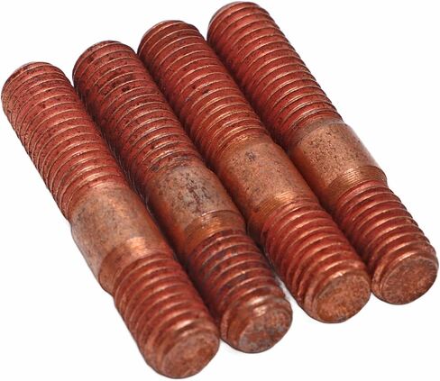 Header Stud Kit 8Pcs M8 1.25 Threaded Turbo Studs Kit, Sturdy Metal Alloy High Pressure Exhaust Manifold Stud Bolt Nut Hardware Turbo Stud Kit Flange Nuts in Saudi Arabia