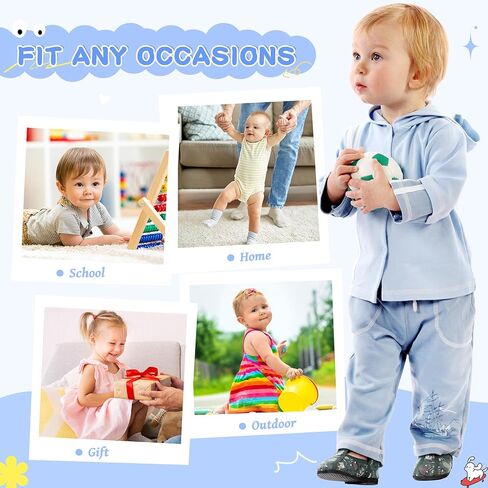 SeeyAN Baby Non Slip Socks Toddler Boys Girls Grips Cotton Anti Skids Crew Cute Cartoon Infant Socks 5 Pairs in Kuwait