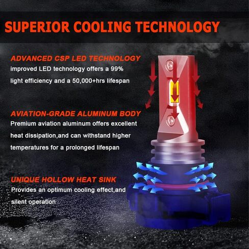 Fit for Chevrolet Silverado 1500(2007-2015) Chevy Silverado 2500 HD 3500 HD(2007-2019) Combo 9005 High Beam H11 Low Beam LED Headlight + 5202/H16 Fog Light Bulbs Kits,6000K Super Brighter in Kuwait