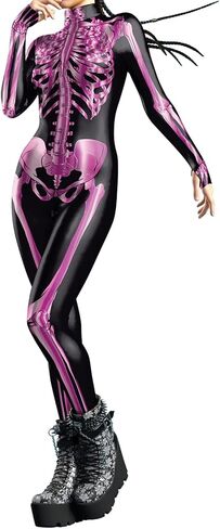Halloween Skeleton Bodysuit for Womens Skeleton Cosplay Onesie Costumes in Saudi Arabia