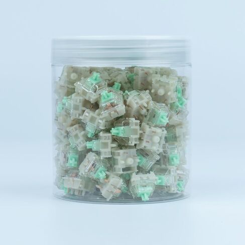 مفاتيح لوحة المفاتيح GATERON Baby Kangaroo 2.0، مفاتيح RGB LED ثقيلة اللمس 5 دبوس أخضر 22 مم مزدوجة المرحلة زنبركية من المصنع مسبقة التشحيم 59gf مفاتيح للوحة المفاتيح الميكانيكية MX (35 قطعة) in Kuwait
