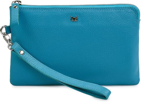 محفظة معصم للنساء المحفظة والجلد الحقيقي لعملات مفاتيح المحمول مع فتحات بطاقة الائتمان في صندوق الهدايا (جمشت نابا) in Kuwait