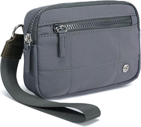 Haytijoe Nylon Wristlet Wallet للنساء ، RFID مغلق يحجب محفظة معصم خفيفة الوزن مع سحاب للسفر والهاتف والبطاقات in Saudi Arabia