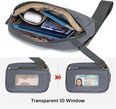 Haytijoe Nylon Wristlet Wallet للنساء ، RFID مغلق يحجب محفظة معصم خفيفة الوزن مع سحاب للسفر والهاتف والبطاقات in Saudi Arabia