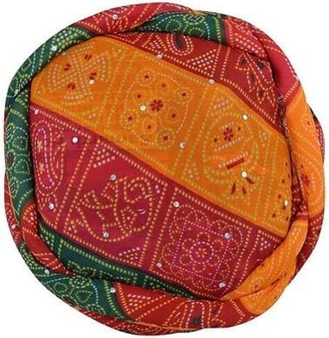 Holi Rajasthani Traditional Pagdi Safa Indian Turban for Marriage Mehandi Holi Function Decoration Free Size, Pack Of 1, free size in Saudi Arabia