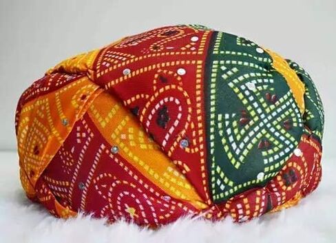 Holi Rajasthani Traditional Pagdi Safa Indian Turban for Marriage Mehandi Holi Function Decoration Free Size, Pack Of 1, free size in Saudi Arabia