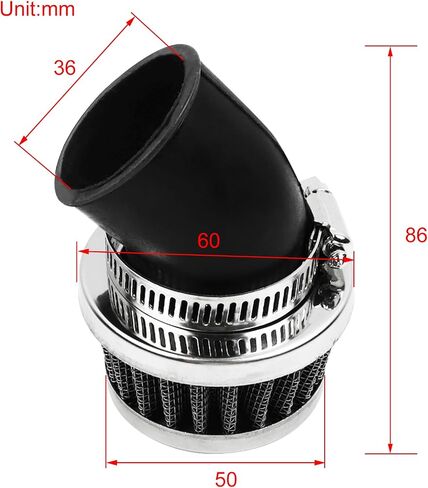 FLYPIG 28mm Air Filter for ATV Dirt Bike Pocket bikes Motorcycle Pit Bike POD for Honda CB100 CB100N CB125 CB125TD CB400 fit Kawasaki AE80 (81-83) AE 80 AR80 KH250 in Saudi Arabia