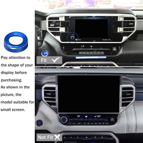 Senshine for Toyota Tundra Accessories 2025 2022-2024 Sequoia 2023-2025 Center Console Cover Cover Mode Cap Start Stop Push Bush Cover Ring Ring Rinive Leace Ring Ring 5pcs (Red) in Kuwait