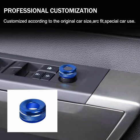 Senshine for Toyota Tundra Accessories 2025 2022-2024 Sequoia 2023-2025 Center Console Cover Cover Mode Cap Start Stop Push Bush Cover Ring Ring Rinive Leace Ring Ring 5pcs (Red) in Kuwait