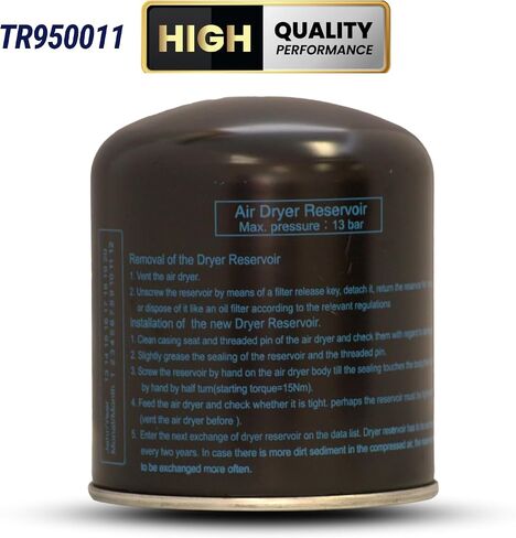 عزم الدوران 6 قطع من 950011 خرطوشة لنظام Wabco Saver 1000 و 1200 و Bendix AD-SP و AD-IS مجفف الهواء (استبدال Bendix 5008414 ، 109994 Meritor R950011 ، 950011 ، WIX 24374) (6 X TR950011) in Saudi Arabia