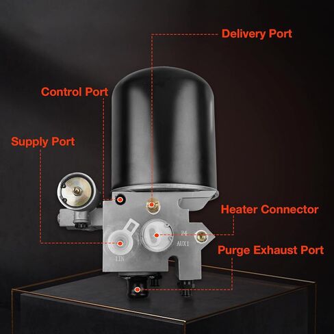 ATRACYPART 801266 Air Dryer Assembly Kit,12Volts,Fits Volvo, Freightliner, Kenworth, Peterbilt, International, Western Star Trucks/Bus/RV/Other – Replaces 5015534, 5010696X in Saudi Arabia