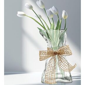 مزهرية زجاجية، مزهرية غير منتظمة الشكل للزهور، مزهرية عصرية بسيطة وعصرية، غرفة نوم المنزل، المطبخ، غرفة المعيشة، المكتب، الزفاف، مزهرية ديكور in Kuwait