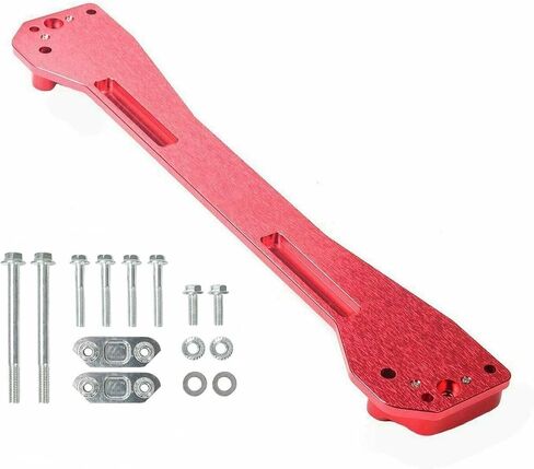 Billet Rear Lower Subframe Brace Tie Bar for 1996-00 for Honda Civic for EK for DX for SI Silver Red Chassis Parts Control Arm Accessories(Silver) in Saudi Arabia