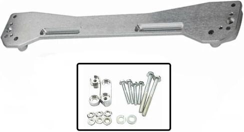 Billet Rear Lower Subframe Brace Tie Bar for 1996-00 for Honda Civic for EK for DX for SI Silver Red Chassis Parts Control Arm Accessories(Silver) in Saudi Arabia