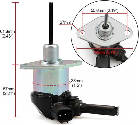 1A021-60017 1A021-60013 1A021-60014 1A021-60015 1A021-60016 Stop for Solenoid 12V for Kubota for Engine V2003 V2203 V2403-M in Saudi Arabia