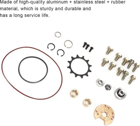 Turbo Repair Kit Replacement Turbo Rebuild Kit Turbocharger Core Rebuild Kit for Benz 300D 300SD 3L T3 T4 Turbo Made of Aluminum Stainless Steel Rubber 26PCS in Saudi Arabia