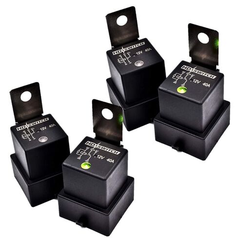 HD Switch -4 Pack- Waterproof Relay w/LED Indicator Replaces Hella 4RD-960388-31, 4RD-960 388-22, 4RD-960 388-06, 4RD96038831, 4RD96038822, 4RD96038806 12VDC in Saudi Arabia