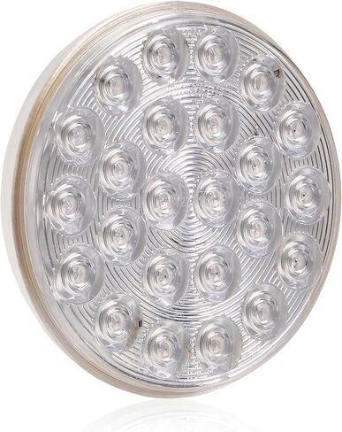 Maxxima 4 "LED Round LED واضح وميض تحذير الضوء والمتنزه/المنعطف للشاحنات والخدمة الثقيلة in Saudi Arabia