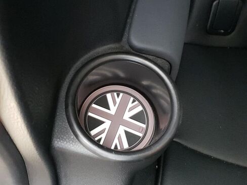 iJDMTOY Union Jack Style Silicone Interior Cabin Mats Compatible with MINI Cooper R55 R56 R57 R58 R59, 7-Piece Black/Grey Cupholder Coasters, Side Door Compartment Liners in Kuwait