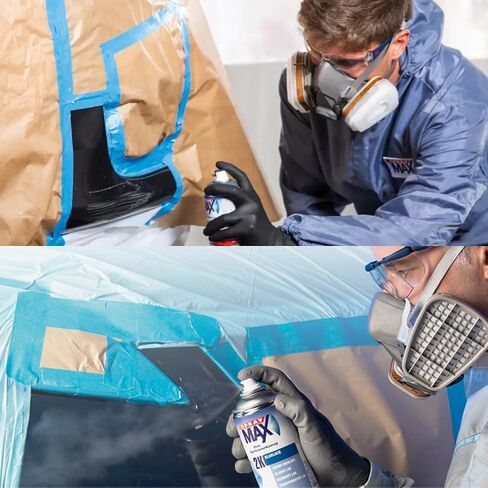 Factory Matched Automotive Spray Paint for Mercedes Automobiles (989 Emerald Green Metallic, Solvent) in Kuwait