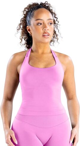 تأثير Halter Top Sports Yoga Eanks Women Wordness Gym Gym Gym Outdoor Running Tops Tops in Kuwait