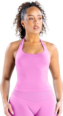 تأثير Halter Top Sports Yoga Eanks Women Wordness Gym Gym Gym Outdoor Running Tops Tops in Kuwait