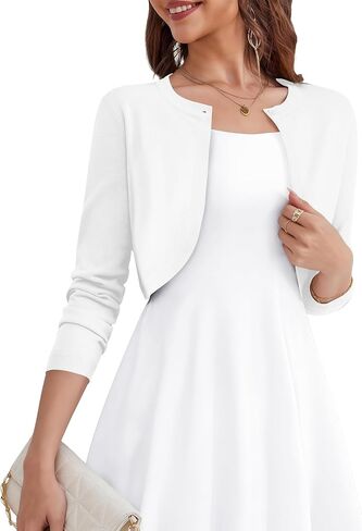 كارديجان طويل الأكمام - سيفارجان متماسكة مفتوحة من خلال الفساتين S -XL in Saudi Arabia