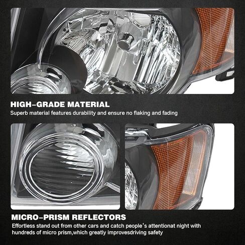 JX Racing * الملحقات * المصابيح الأمامية للأداء متوافقة مع 2008 2009 2010 2011 2012 Ford Escape Black Housing زوج ركن العنبر in Kuwait
