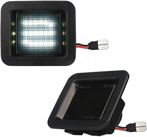 LED License Plate Light Lamp Assembly Compatible with 2015-2020 F150 17-20 Raptor Smoke Lens 6000K White, Pack of 2 in Saudi Arabia