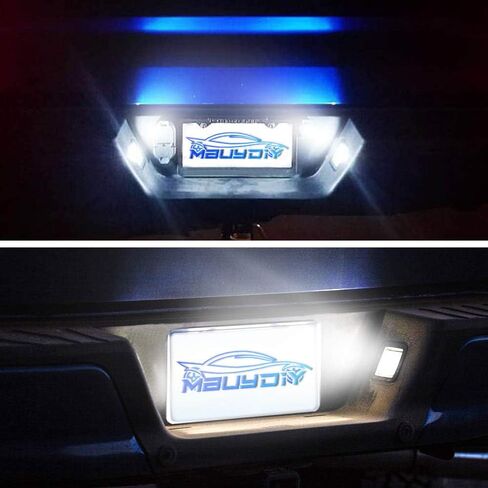 LED License Plate Light Lamp Assembly Compatible with 2015-2020 F150 17-20 Raptor Smoke Lens 6000K White, Pack of 2 in Saudi Arabia