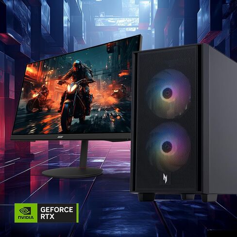 Acer Nitro 50 N50-656-UR15 Gaming Desktop | Intel Core i5-14400F 10-Core Processor | NVIDIA GeForce RTX 4060 | 16GB DDR5 5600MHz | 1TB PCIe Gen 4 SSD | Intel Wi-Fi 6E AX211 | Windows 11 Home in Saudi Arabia