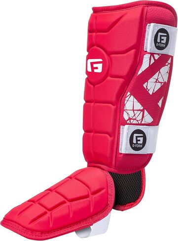 واقي ساق G-Form Elite Batter's - واقي ساق البيسبول مع أشرطة قابلة للتعديل - LH Hitter، أسود، للبالغين in Kuwait