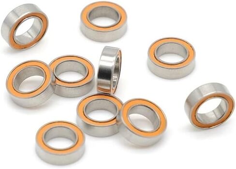 10pcs 5x8x2.5 محامل كرامي هجينة من الفولاذ المقاوم للصدأ SMR85 2RS CB ABEC7 5x8x2.5mm مستشفية in Saudi Arabia