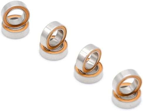 10pcs 5x8x2.5 محامل كرامي هجينة من الفولاذ المقاوم للصدأ SMR85 2RS CB ABEC7 5x8x2.5mm مستشفية in Saudi Arabia