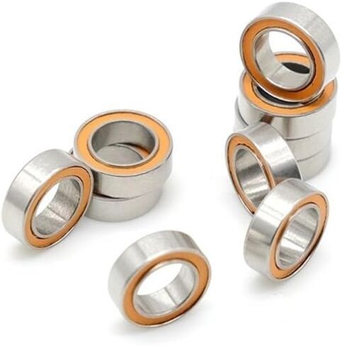 10pcs 5x8x2.5 محامل كرامي هجينة من الفولاذ المقاوم للصدأ SMR85 2RS CB ABEC7 5x8x2.5mm مستشفية in Saudi Arabia