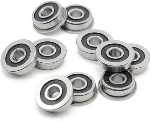 10pcs F605-2RS Bearing 5 * 14 * 5 Mm ABEC-7 Flanged Miniature F605 RS Ball Bearings F605RS Fit for Voron 3D Printer in Saudi Arabia
