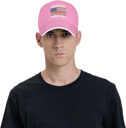Deport Them All Illegals Hat I Stand with Ice Hat I Support Ice Hats Cap for Men Women Black in Saudi Arabia