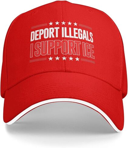 Deport Them All Illegals Hat I Stand with Ice Hat I Support Ice Hats Cap for Men Women Black in Saudi Arabia