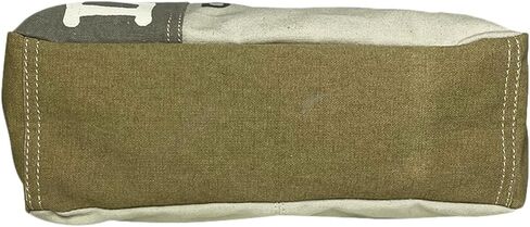 Mona B. Vintage Recycled Upcycled Canvas Life Is Short with Vegan Leather Trim (Tote) in Saudi Arabia
