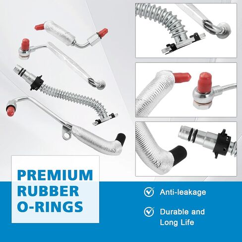 667-023 4 PCS Turbo Oil Return kits & OIL تغذية مجموعات أنابيب (1.4 لتر فقط) لبويك Encore 2013-2019 ، ل Chevy Cruze 2011-2019 ، Sonic 2012-2019 ، Trax 2013-2019 ، 55568031 55592600 25198546 in Saudi Arabia