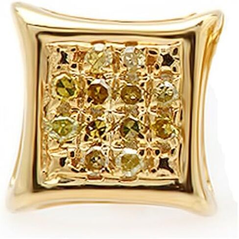 مجموعة RomazzlingRock 0.05 قيراط (CTW) أصفر مستدير دائرة دايموند ميكرو إعداد طائرة ورقية طائرة ورقية (1 مساءً فقط) in Kuwait