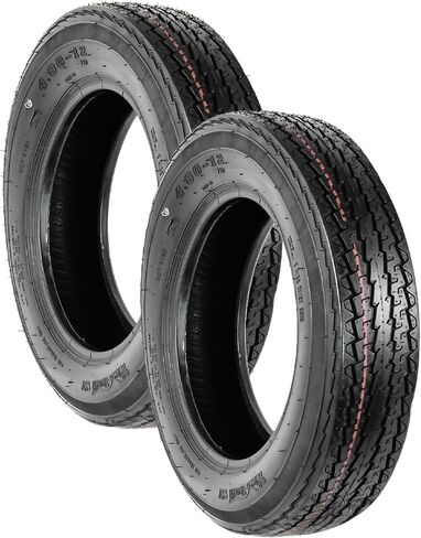 Ecustomrim 2-pack trailer tyre 480-12 4.80-12 نطاق الحمل B 4 Ply D.OT. معتمد - ضمان لمدة عامين in Saudi Arabia
