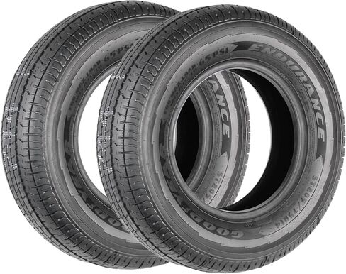 2-Pack Fits Goodyear Endurance All Season Trailer Tire ST205/75R14 LRD 2040 Lb. 65PSI OD-26.14 in Saudi Arabia