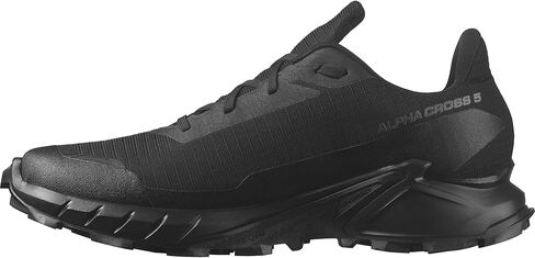 Salomon Men's Alphacross 5 Gore -Tex ، أحذية تشغيل مسار مقاومة للماء - أسود/أسود/خشب الأبنوس - 8.5 in Saudi Arabia