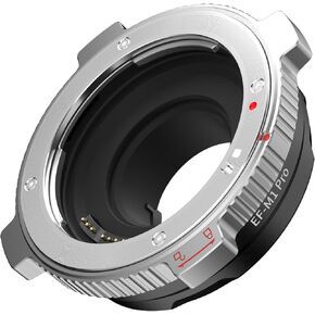 محول عدسة VILTROX EF-M1 Pro محول عدسة التركيز التلقائي متوافق مع عدسات Canon EF/EF-S لكاميرات Micro 4/3 GH5 GH4 GH6 GH5S GF5 GF1 GX9 G9 GX7 GF7 GM5 OM-D، E-M1 II، Z CAM ه2 in Kuwait